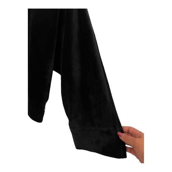 DKNY Sport Cropped Velour Sweatshirt Size Small - Picture 6 of 12